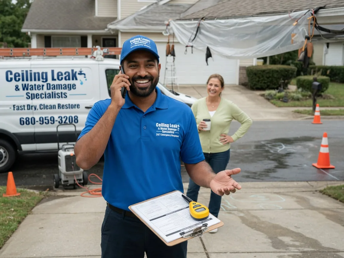 Ceiling Leak Cleanup Zearing, IA FAQs